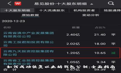 如何成功恢复以太坊钱包公钥：全面指南