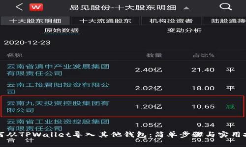 如何从TPWallet导入其他钱包：简单步骤与实用技巧